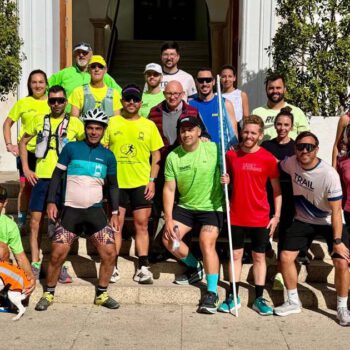 El reto solidario de más de 200 kilómetros por el daño cerebral hace parada en El Puerto