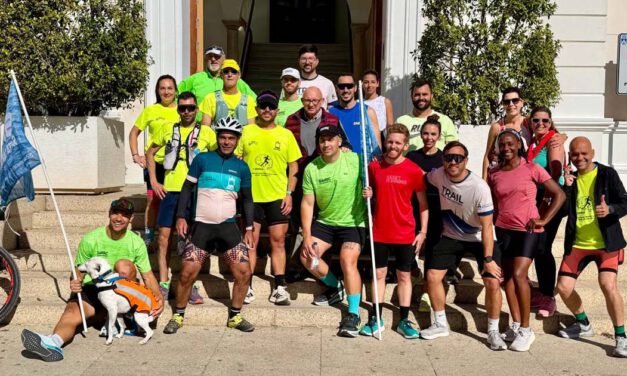 El reto solidario de más de 200 kilómetros por el daño cerebral hace parada en El Puerto