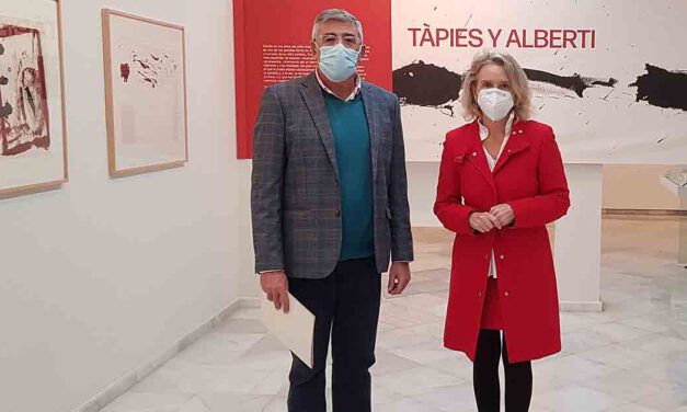 Inaugurada en la Fundación Alberti la exposición "Tàpies y Alberti"