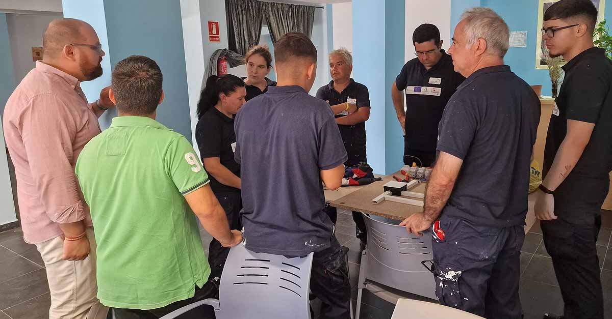 Un nuevo curso de Imeris forma a seis portuenses en mantenimiento de edificios y mobiliario urbano