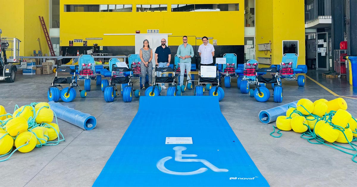 Las playas de El Puerto refuerzan su accesibilidad con nuevo equipamiento