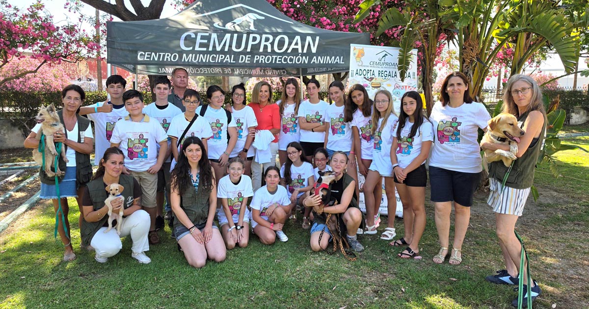 La infancia portuense cierra su primer curso con una jornada solidaria por los animales