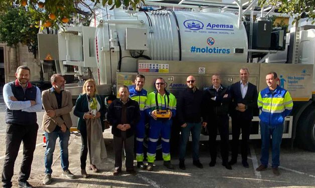 Apemsa pone en marcha un camión de última generación para la limpieza del alcantarillado