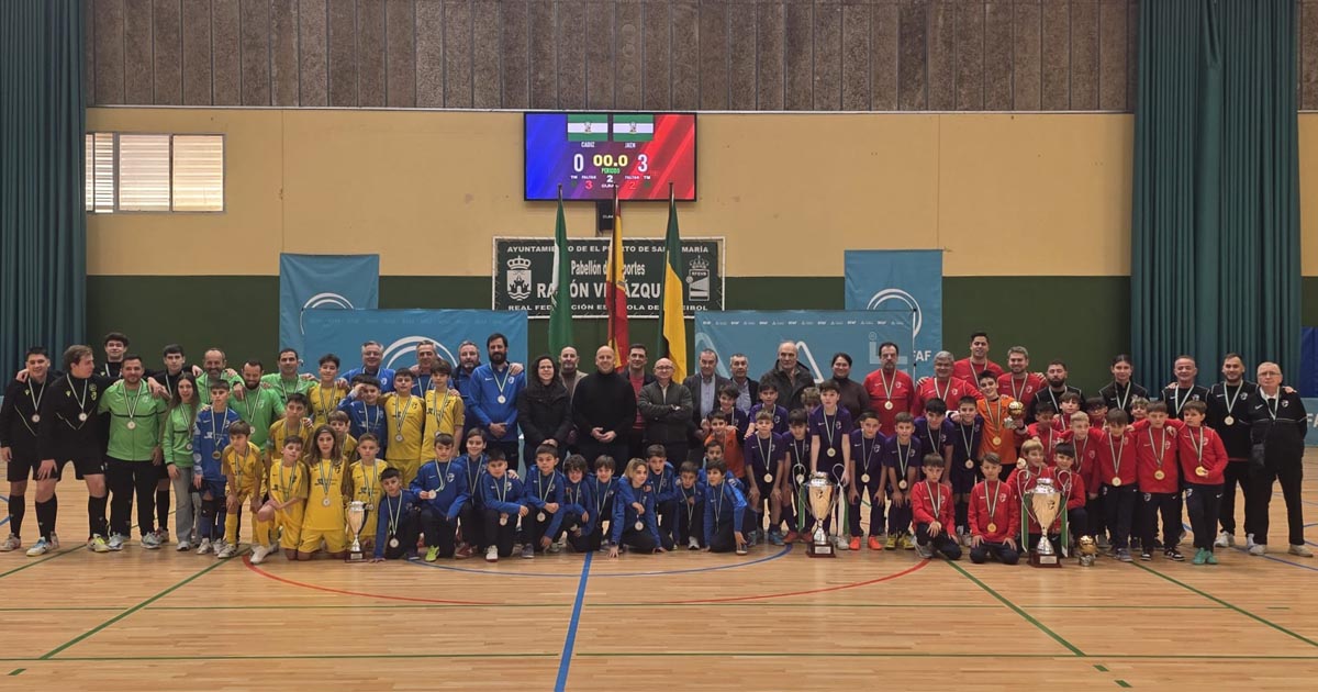 El Campeonato andaluz de selecciones provinciales de fútbol sala reúne en El Puerto a las mejores canteras