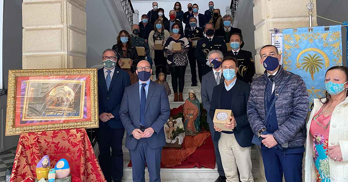 La asociación belenista rinde homenaje a los colectivos en primera fila contra la pandemia