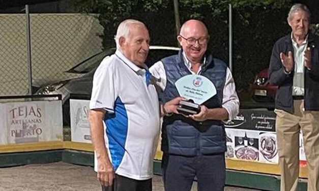 José Manuel García, vencedor del "Trofeo Día del Socio. Memorial Antonio Gil de Reboleño Insúa", de Bolo Palma