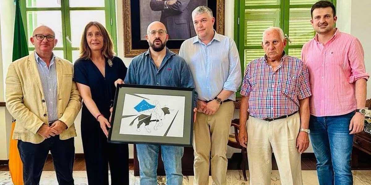 Beardo recibe a una nutrida delegación cántabra para presentar el X Trofeo Ciudad de El Puerto 'Juan de la Cosa' de Bolo Palma