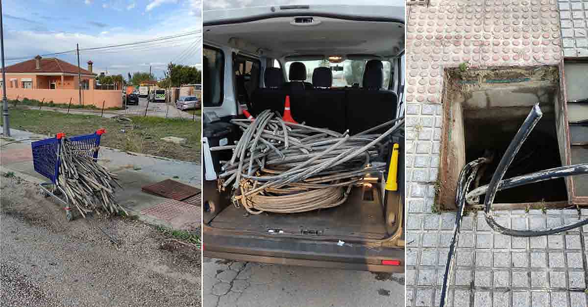 Un detenido en El Puerto tras robar 400 kilos de cable eléctrico valorados en unos 4.800 euros