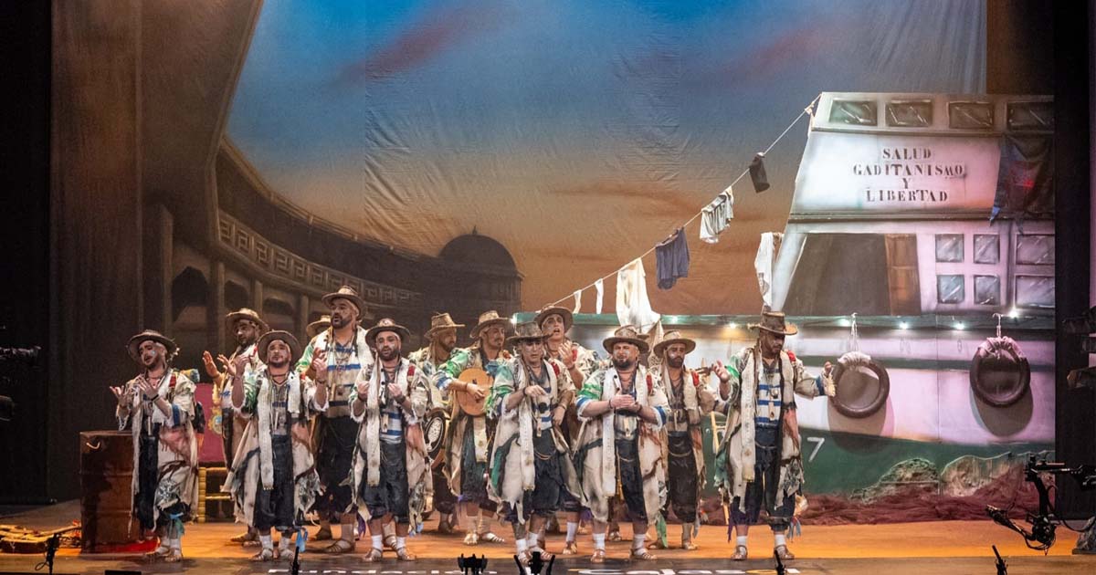 La comparsa La Salud conquista el Falla con su “Palabrita de Cádiz”