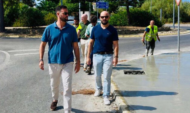 El nuevo carril ciclopeatonal entre la Avenida de la Libertad y Puerto Sherry alcanza el 65% de ejecución