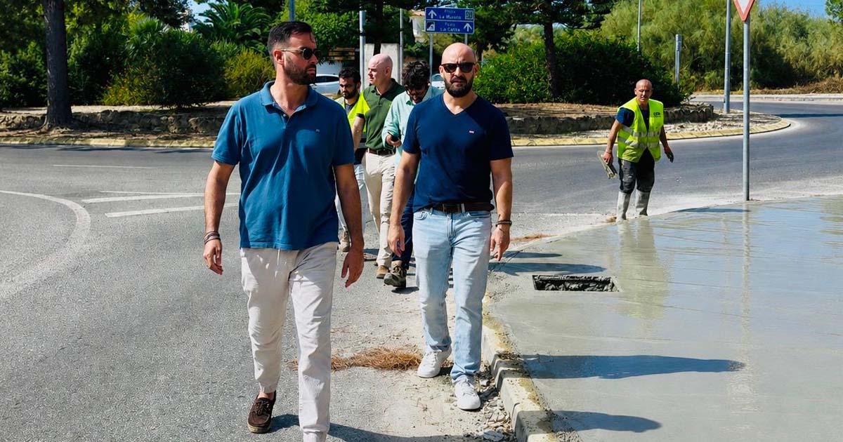 El nuevo carril ciclopeatonal entre la Avenida de la Libertad y Puerto Sherry alcanza el 65% de ejecución