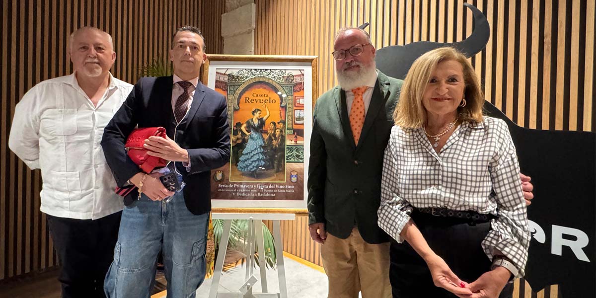 La Peña Revuelo presenta su cartel de Feria con un homenaje visual a Badalona y a sus raíces portuenses