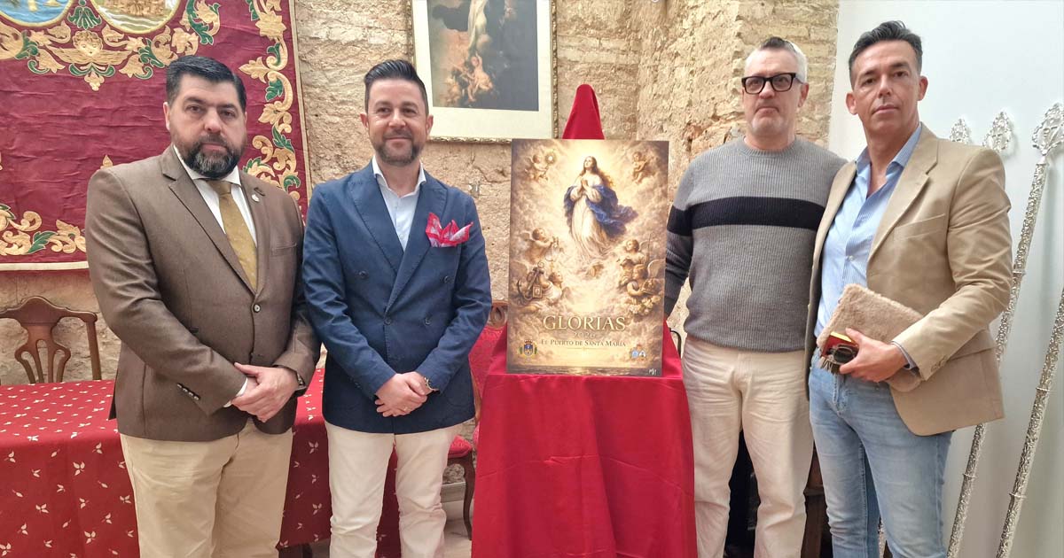 El cartel de Glorias 2026 se presenta en El Puerto junto al anuncio del próximo pregón