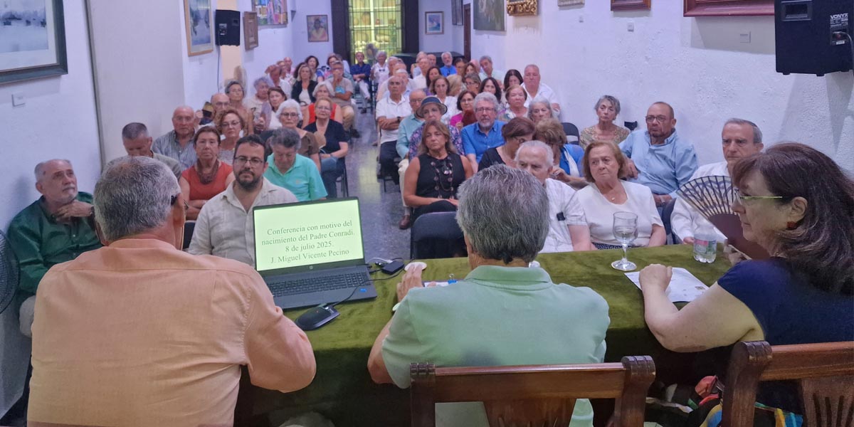 El Padre Luis Conradi, protagonista del ciclo cultural de la Academia con una emotiva conferencia sobre su figura
