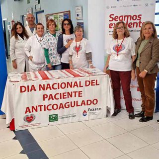 La Asociación de Pacientes Cardíacos y Anticoagulados Portuenses instala una mesa informativa en Pinillo Chico