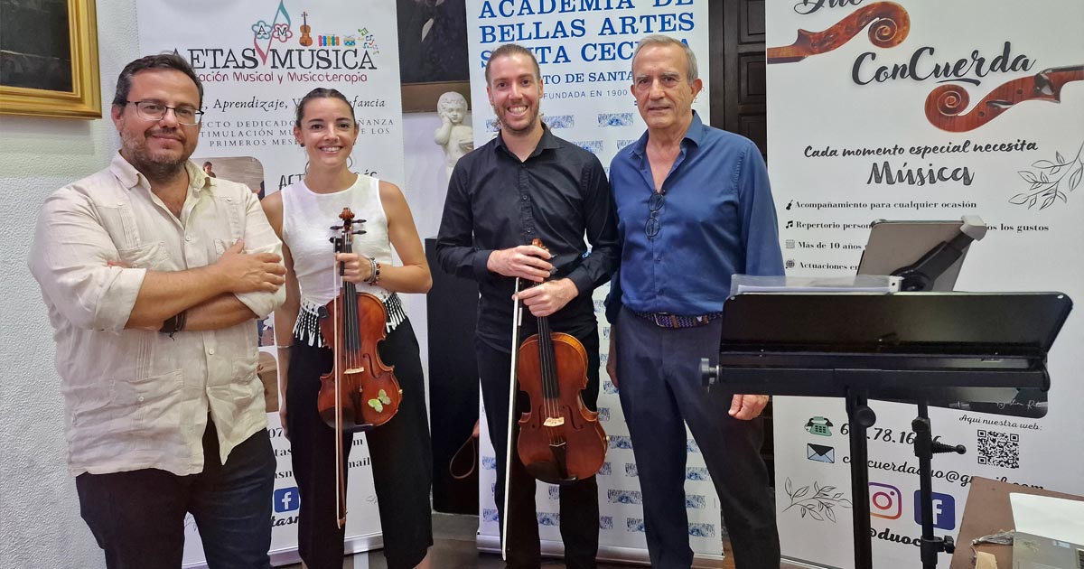 El ciclo cultural “Los Martes de la Academia” finaliza con un concierto del Dúo ConCuerda
