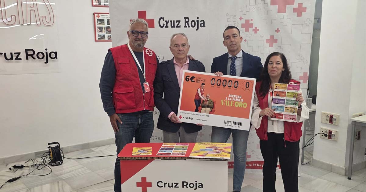 El Sorteo de Oro de Cruz Roja ya busca apoyo en El Puerto para financiar proyectos sociales