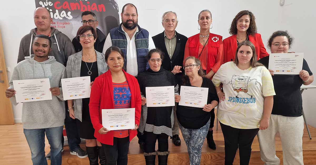 Clausurado el curso de carnicería y charcutería impartido por Cruz Roja en El Puerto