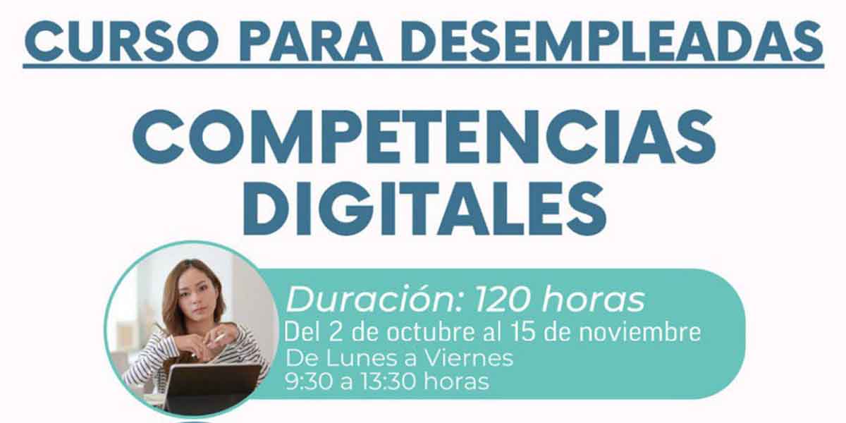 Curso ‘Competencias digitales y Transversales Edyta III’ dirigido a mujeres desempleadas