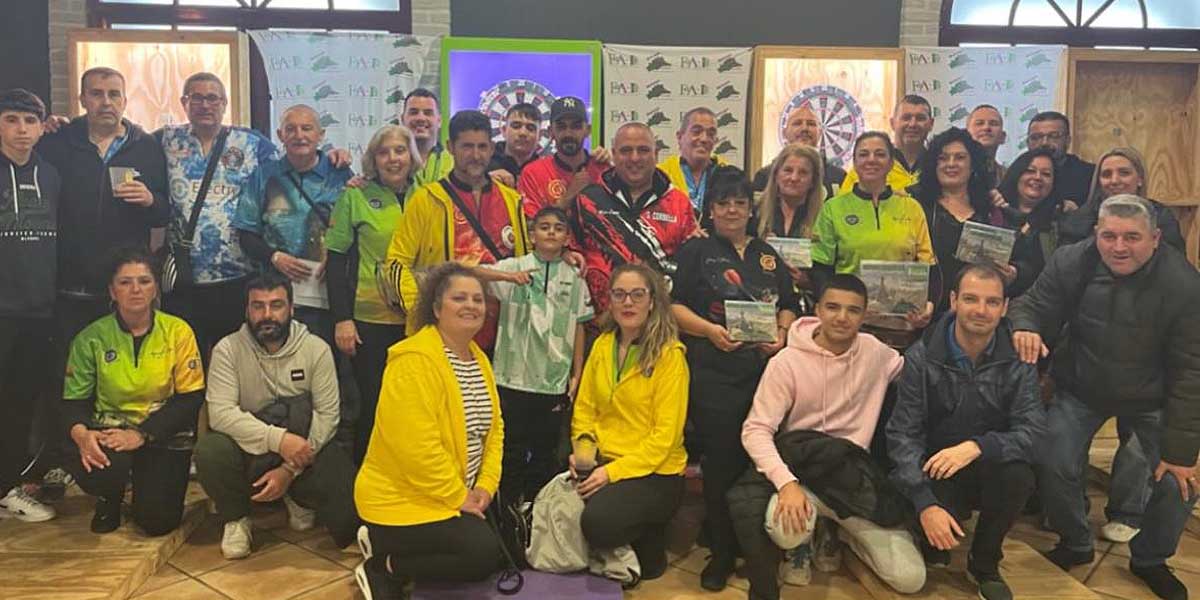 El Club de Dardos Portuense demuestra su hegemonía en el Campeonato de Andalucía celebrado en Málaga