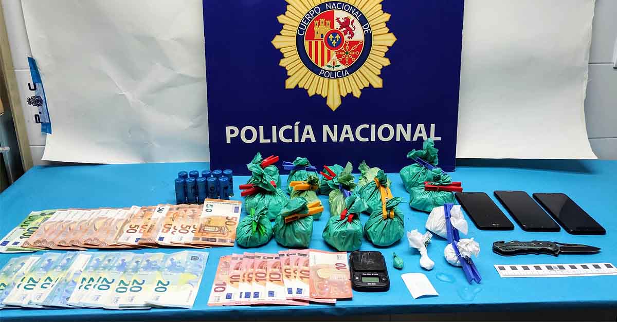 Dos detenidos y un punto de venta de droga desarticulado en El Puerto