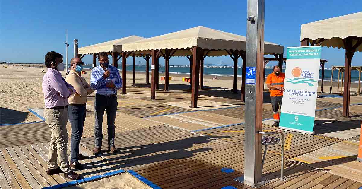 El Puerto instalará duchas inteligentes en todas sus playas