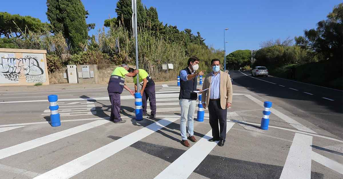 Finalizado el arreglo de la entrada de Puerto Sherry y mejora la seguridad vial