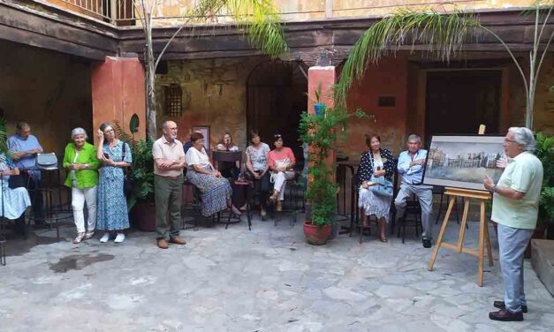 Inaugurada la exposición del pintor Juan Ariza, Plaza de la Pescadería "Sueño versus realidad"