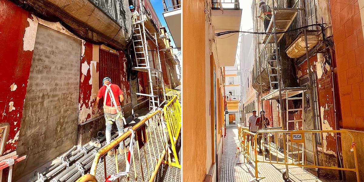 El Ayuntamiento de El Puerto acomete de manera subsidiaria la rehabilitación de la fachada de Ricardo Alcón