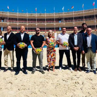 Todo listo para la Euro Beach Soccer League Andalucía El Puerto 2025 en la Plaza Real de Toros
