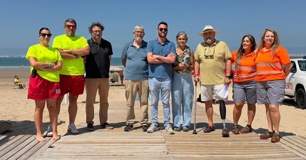 El programa de baño adaptado de Valdelagrana alcanza cifras récord y refuerza su continuidad
