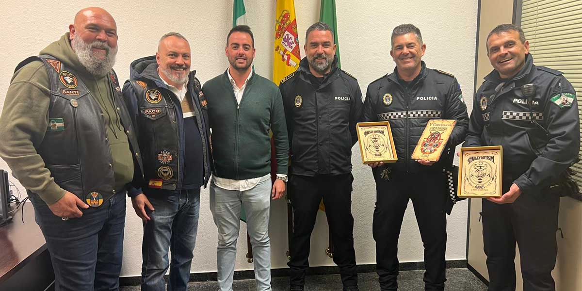 El Club Harley Davidson de Cádiz agradece a la Policía Local de El Puerto su labor durante la V Concentración H-DC