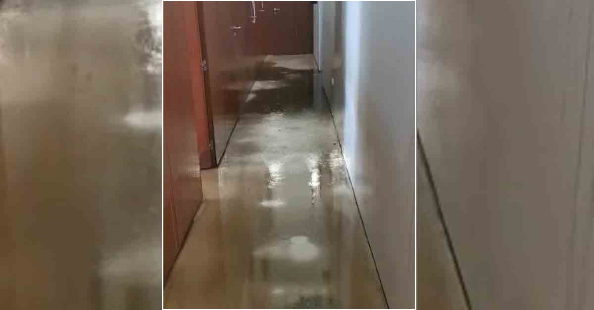 Una avería en el aire acondicionado inunda varias salas del Ayuntamiento de El Puerto