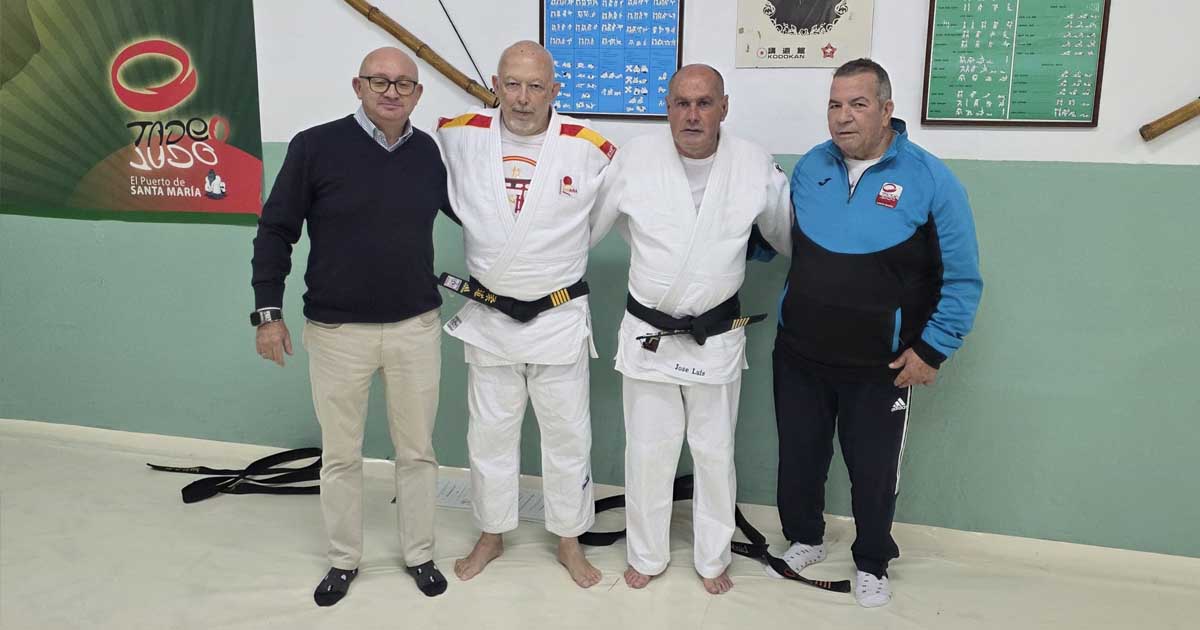 El Judo Club Tadeo reconoce a dos de sus deportistas con el cinturón negro 5º DAN