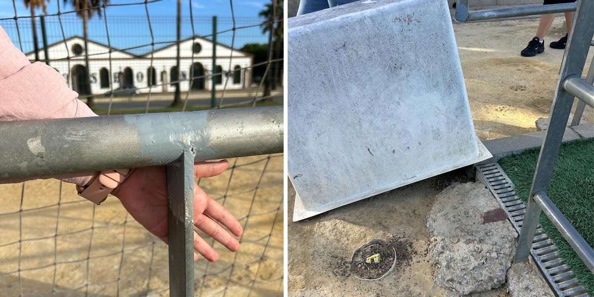 El PSOE exige el arreglo urgente del campo de fútbol de El Juncal