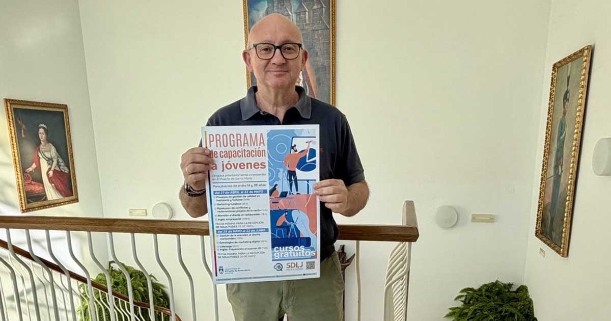 Nueve cursos online gratuitos impulsan la formación y empleabilidad juvenil en El Puerto