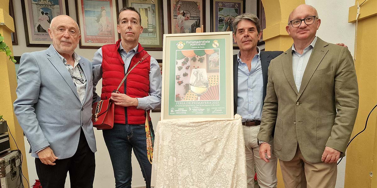 Una obra de Miguel Sánchez Lobato es el cartel de Feria de la Peña Madridista Portuense