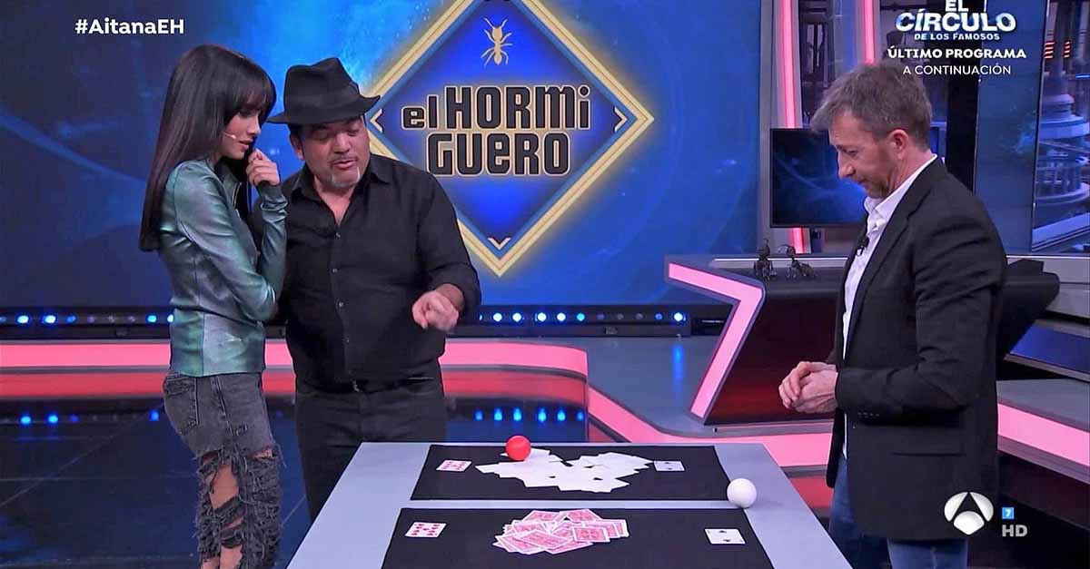 El mago portuense Juan Luis Rubiales, en 'El Hormiguero' de Pablo Motos