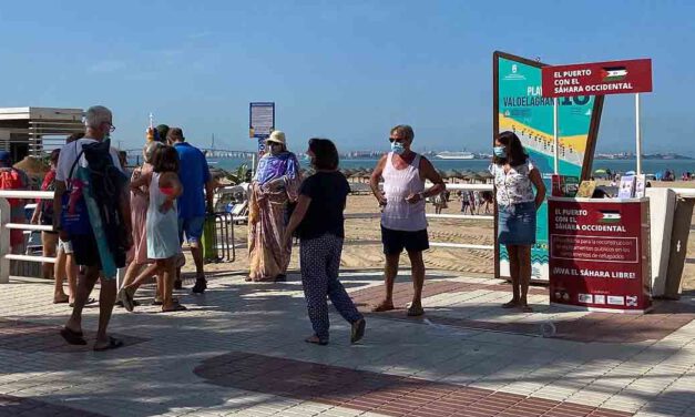 La milla solidaria con el pueblo saharaui recorre ya la ciudad de El Puerto