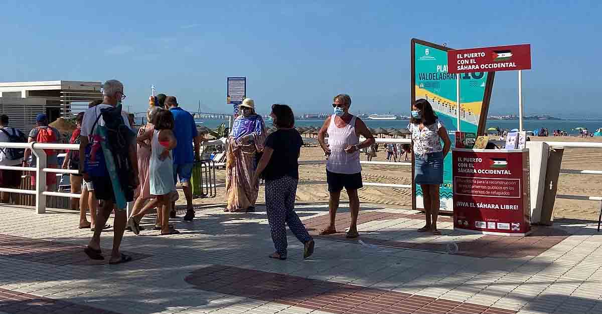 La milla solidaria con el pueblo saharaui recorre ya la ciudad de El Puerto