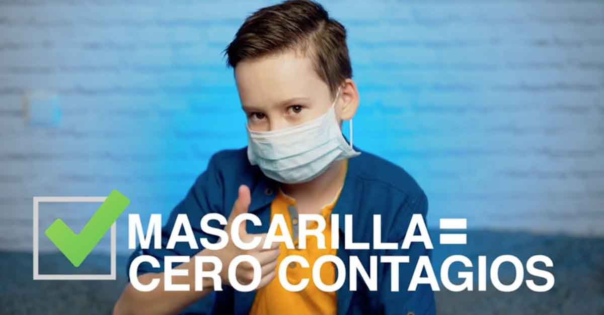 Los colegios, el ejemplo a seguir en una campaña para promover el buen uso de las mascarillas