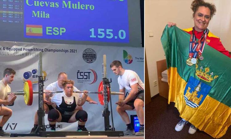 Mila Cuevas, campeona de Europa en levantamiento de pesas con máxima potencia