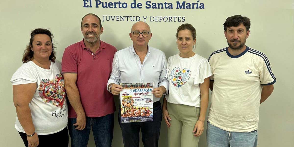 El Club Natación Portuense arranca su campaña de captación con el respaldo municipal