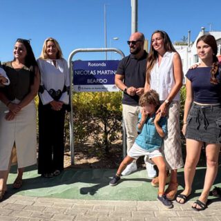 Inauguran en Vistahermosa la rotonda Nicolás Martino en recuerdo al histórico docente de la Academia