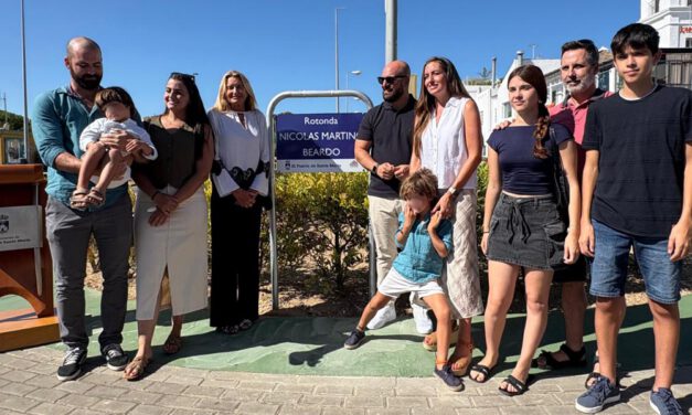 Inauguran en Vistahermosa la rotonda Nicolás Martino en recuerdo al histórico docente de la Academia