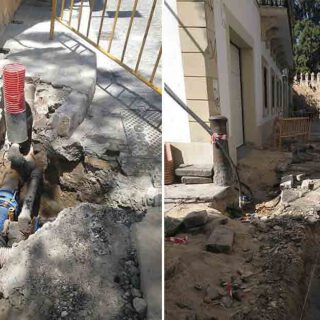 Apemsa lleva a cabo la segunda fase de las obras de abastecimiento en la calle Santo Domingo