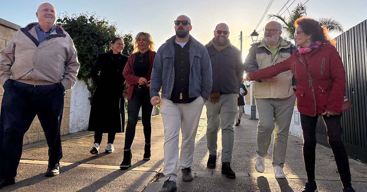 Las obras de reparación de la Avenida de Cádiz avanzan en Valdelagrana