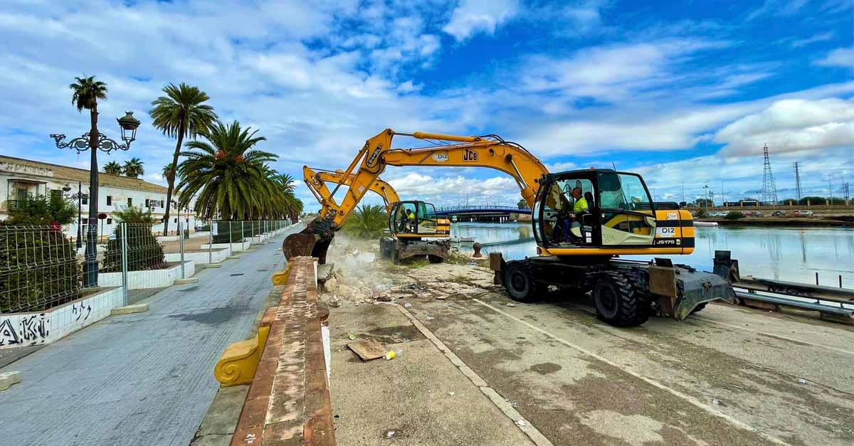 Arrancan las obras de construcción del Paseo Fluvial de El Puerto