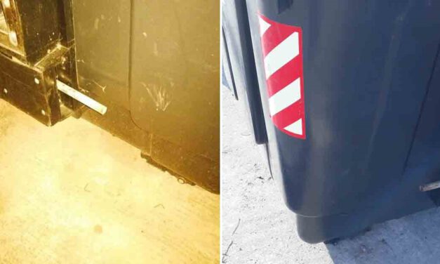 El vandalismo se ceba con el robo de los pedales de los contenedores de basura