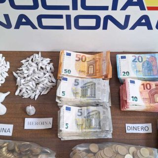 La Policía Nacional desmantela un punto de venta de droga en la Barriada de Los Milagros en El Puerto